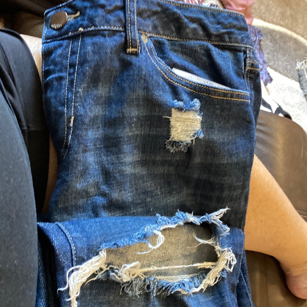 Always skinny style Gap jeans blue distressed size 16